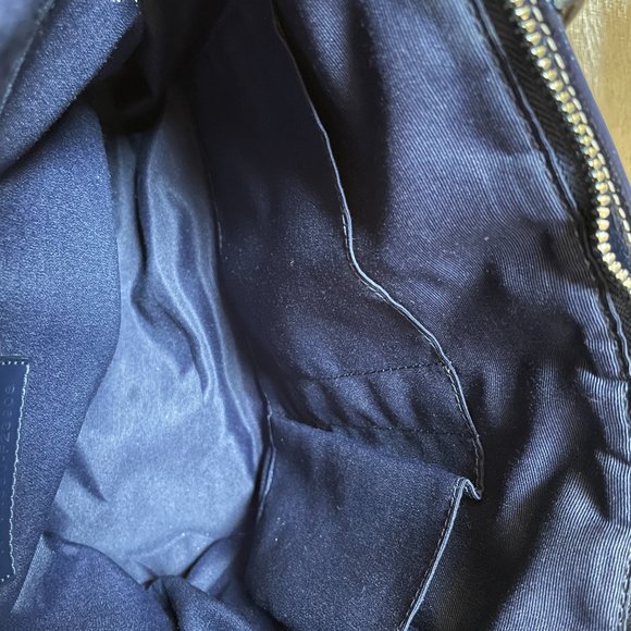 Coach Navy and Orange Tote Bag - Picture 3 of 5